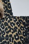 Zoozie Bags Bolso Tote de Lona Crema y Leopardo